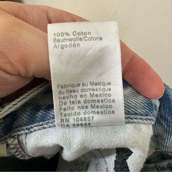 AG Adriano Goldschmied Kinsley High Rise Pop Crop Jeans  Button Fly Women’s 28 - Picture 10 of 11